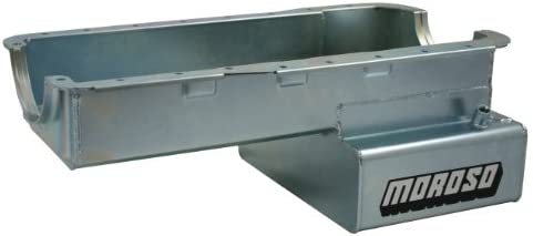 Moroso 20535 Wet Front Sump Steel Oil Pan (8 deep/7qt/Baffled/Ford Small Block 289-302)
