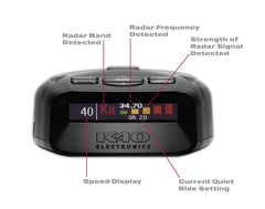 K40 Platinum 100 Long Range Portable Radar Detector with Remote K40-100RC