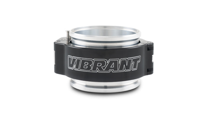 Vibrant Performance - 32515 - PINLESS HD Clamp Assembly for 2.50 in. O.D. Tubing - Anodized Black Clamp