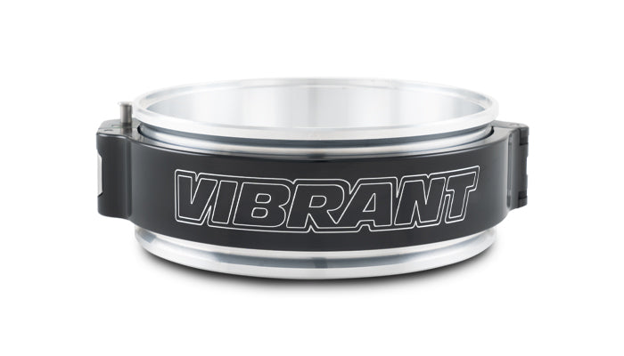 Vibrant Performance - 32520 - PINLESS HD Clamp Assembly for 5 in. O.D. Tubing - Anodized Black Clamp