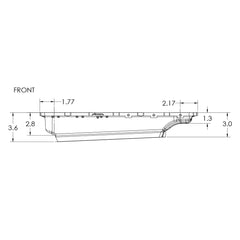 PPE Diesel Ford 10R80 Shallow Pan 2017-2022 Brushed Heavy-Duty Cast Aluminum Transmission Pan 328053210