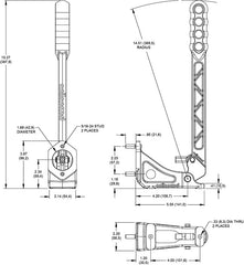 Wilwood Brakes HAND BRAKE,ASSEMBLY,11:1 RATIO 340-14769