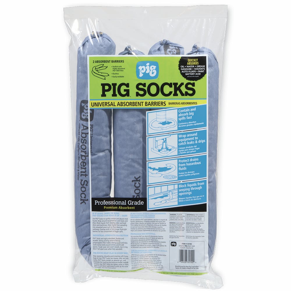 New Pig Corporation 35700 PIG Universal Absorbent Sock 3 x 42 2/package