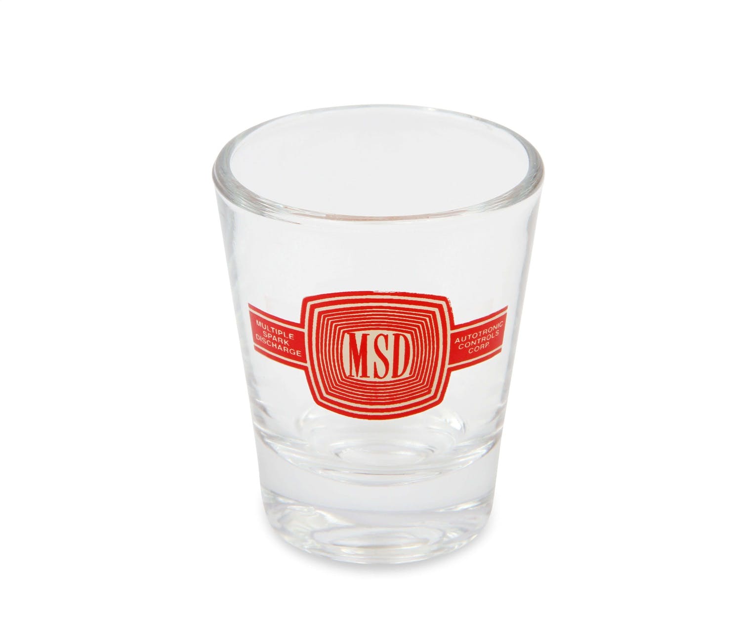 Holley 36-479 2 OZ SHOT GLASS W/ VINTAGE MSD LOGO