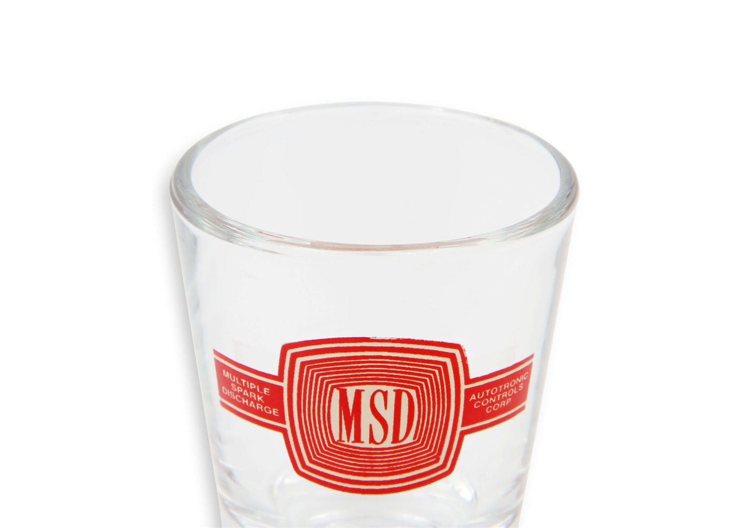 Holley 36-479 2 OZ SHOT GLASS W/ VINTAGE MSD LOGO