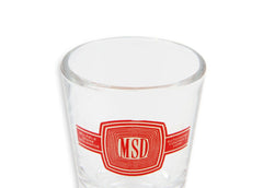 Holley 36-479 2 OZ SHOT GLASS W/ VINTAGE MSD LOGO
