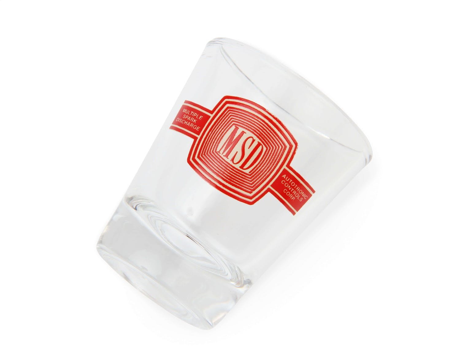 Holley 36-479 2 OZ SHOT GLASS W/ VINTAGE MSD LOGO