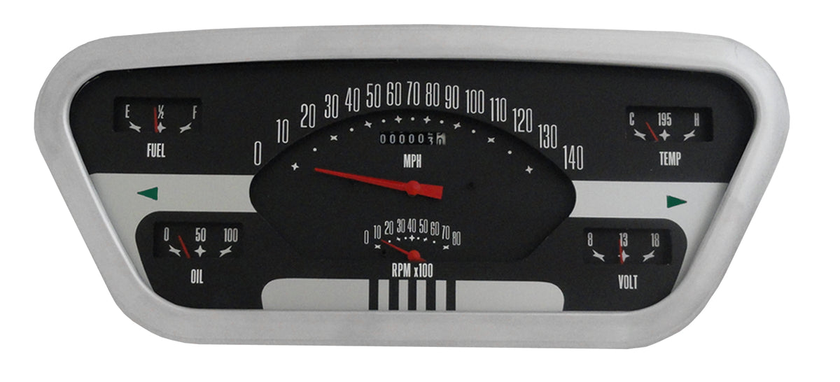 Classic Instruments Ford (Standard Cab Pickup - 215, 223, 239, 256, 272) Gauge Set FT53OE