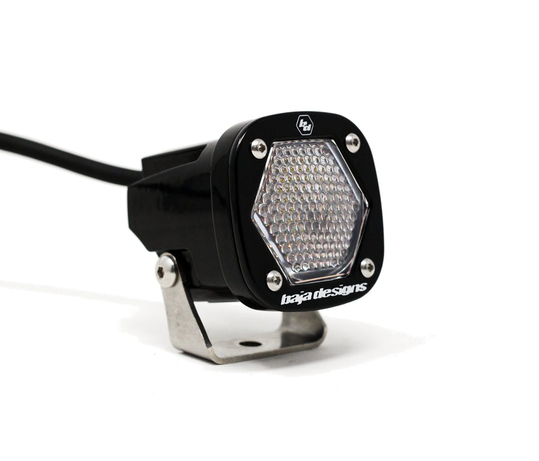 Baja Designs 380006 S1 Work/Scene LED Light with Mounting Bracket Single