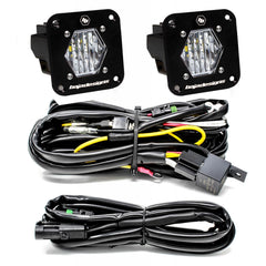 Baja Designs 387808 LED Light Pods S1 Pair Wide Cornering LED Flush Mount Backup Kit