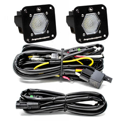 Baja Designs 387809 LED Light Pods S1 Pair Work/Scene LED Flush Mount Backup Kit