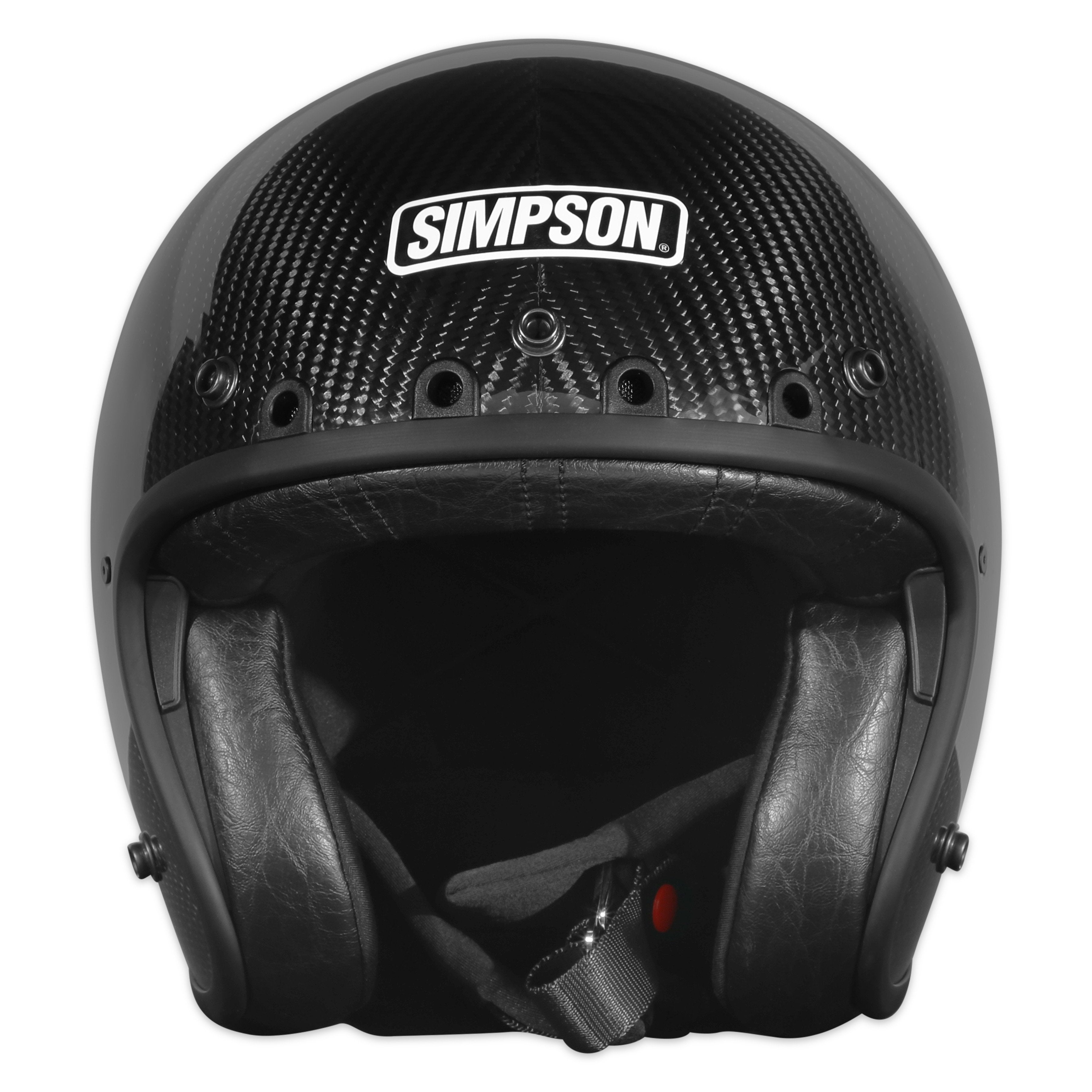 Simpson CHOPCSM MOTORCYCLE CHOPPER HELMET - CARBON FIBER