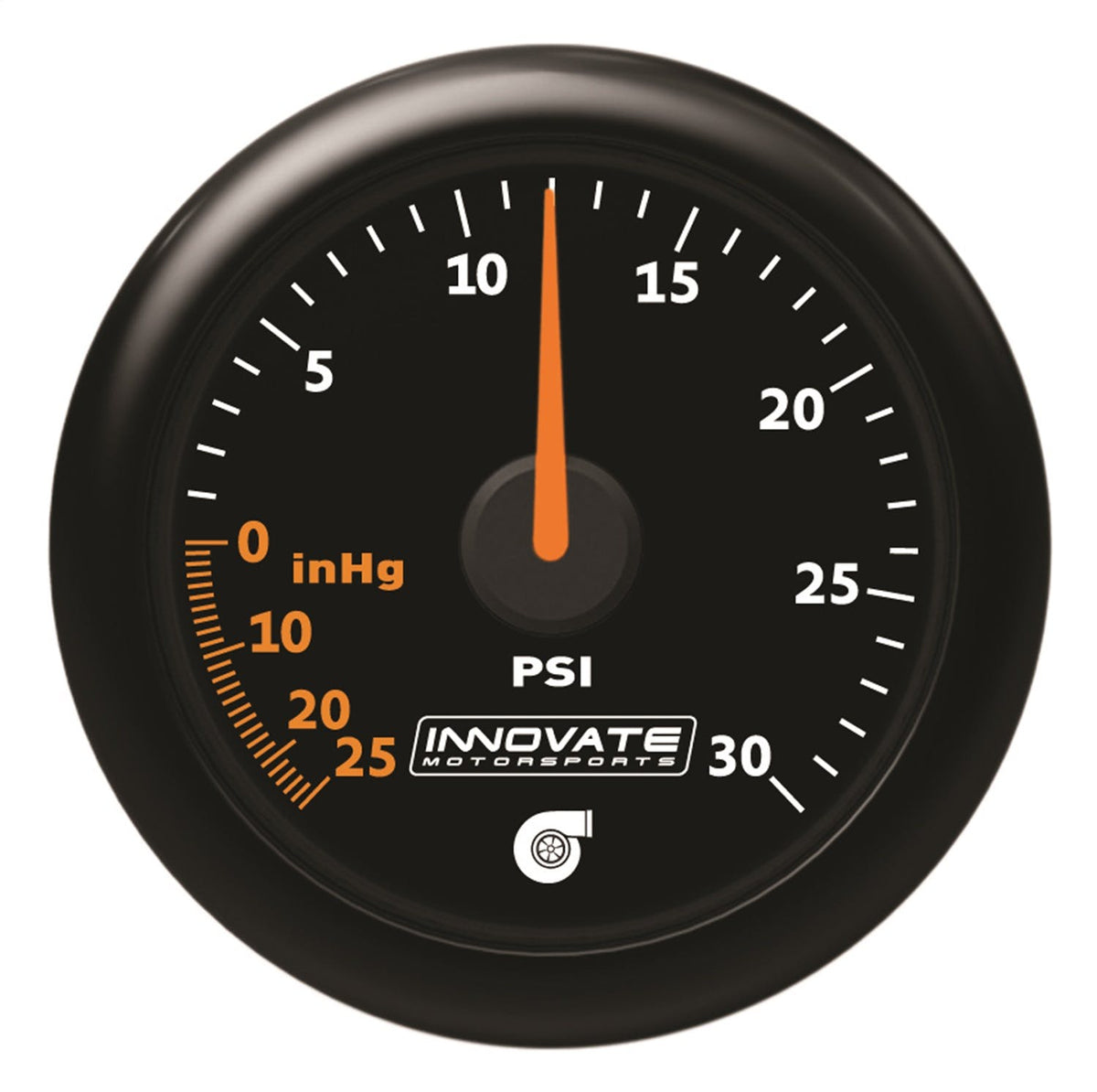 Innovate Motorsports 3908 MTX-A Analog Series 30 PSI Vac/ Boost Gauge Kit (black, interchangeable bevel)