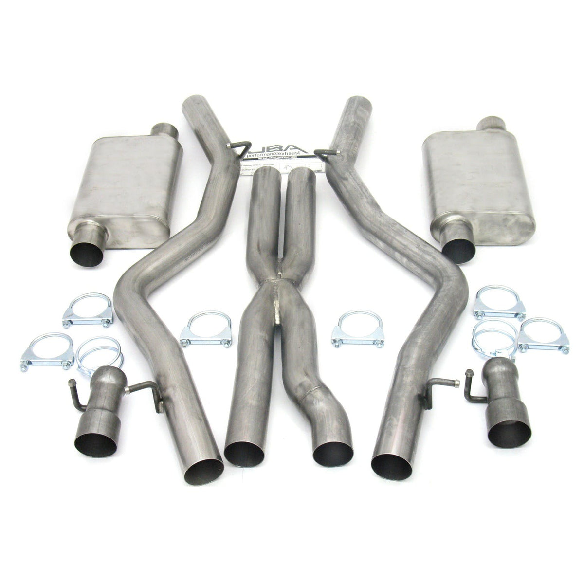 JBA Performance Exhaust 40-1665 40-1665 3 inch Stainless Steel Exhaust System 08-12 Dodge Ch