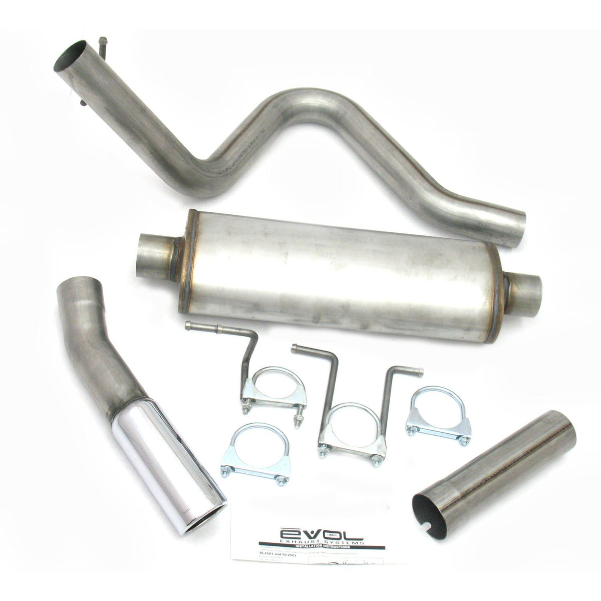 JBA Performance Exhaust 40-2501 40-2501 3 inch Stainless Steel Exhaust System 99-02 Excursio