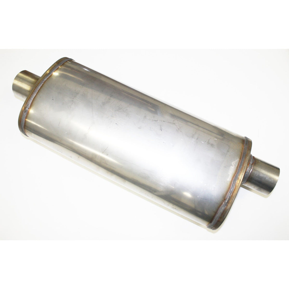 JBA Performance Exhaust 40-251800 Straight-Through 2.5 inch Muffler 409 SS Offset/Center