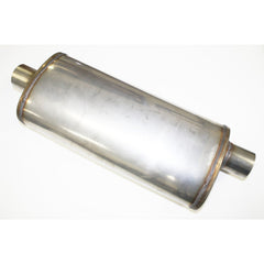 JBA Performance Exhaust 40-251800 Straight-Through 2.5 inch Muffler 409 SS Offset/Center