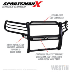 Westin Automotive 40-33825 Sportsman X Grille Guard Textured Black
