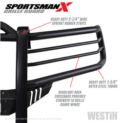 Westin Automotive 40-33825 Sportsman X Grille Guard Textured Black
