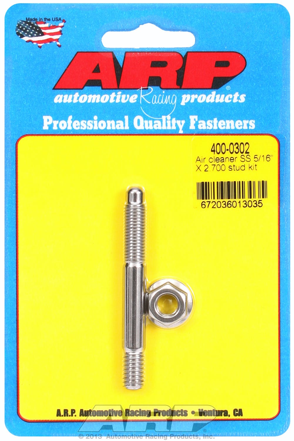 ARP 400-0302 Air Cleaner Stud Kit