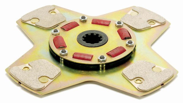 McLeod 260420 Disc: 400 Series:Sprung Hub Flat 4 Paddle 10.5" X 1 X 23 Spline