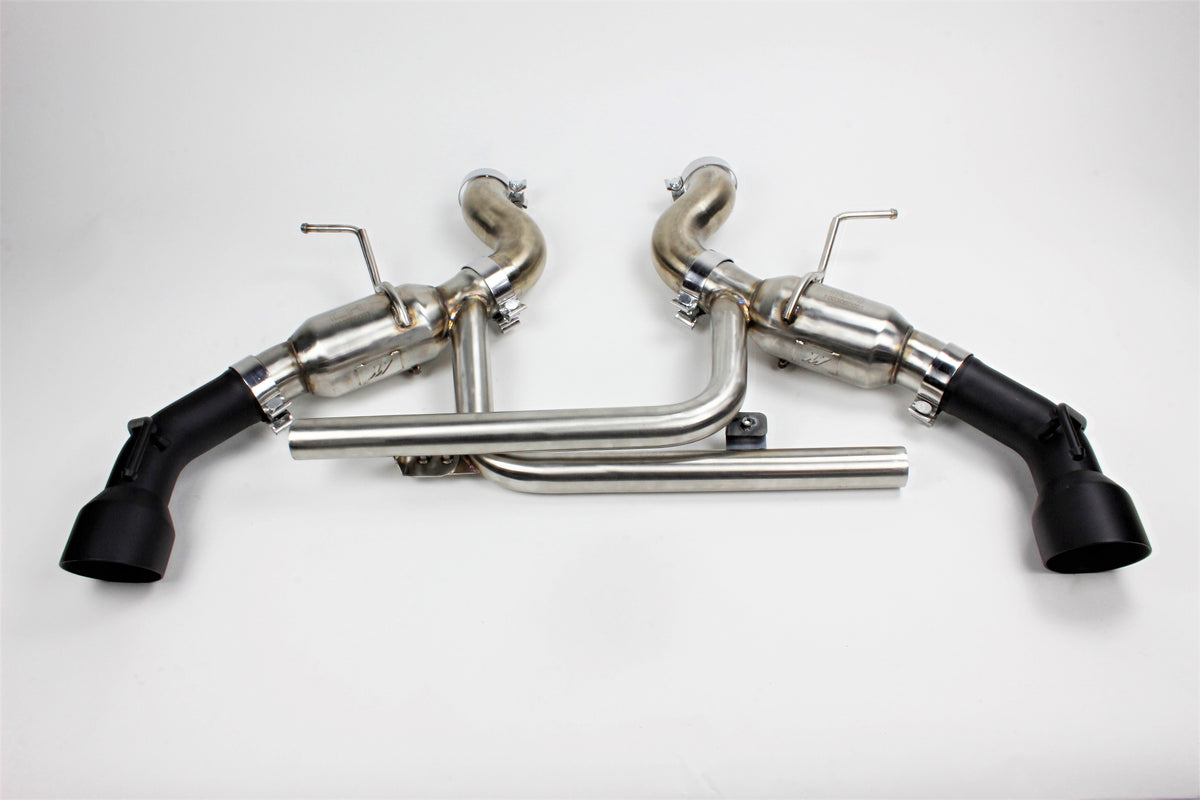 Mishimoto MMEXH-CAM8-16ADTPBK Chevrolet Camaro SS Dual Tip Race Axleback Exhaust 2016-2024  MMEXH-CAM8-16ADTPBK