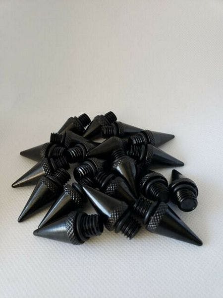 NRG Innovations Spike Screw Cap Accessory for Lug Nuts (Black) FW-S700BK
