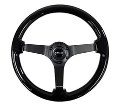 NRG Innovations Reinforced Steering Wheel RST-036BK-BK