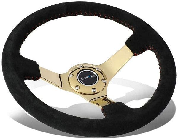 NRG Innovations Reinforced Steering Wheel RST-036GD-S