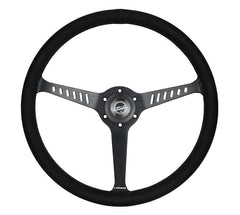 NRG Innovations CLASSIC 380MM STEALTH SUEDE ALCANTARA STEERING WHEEL