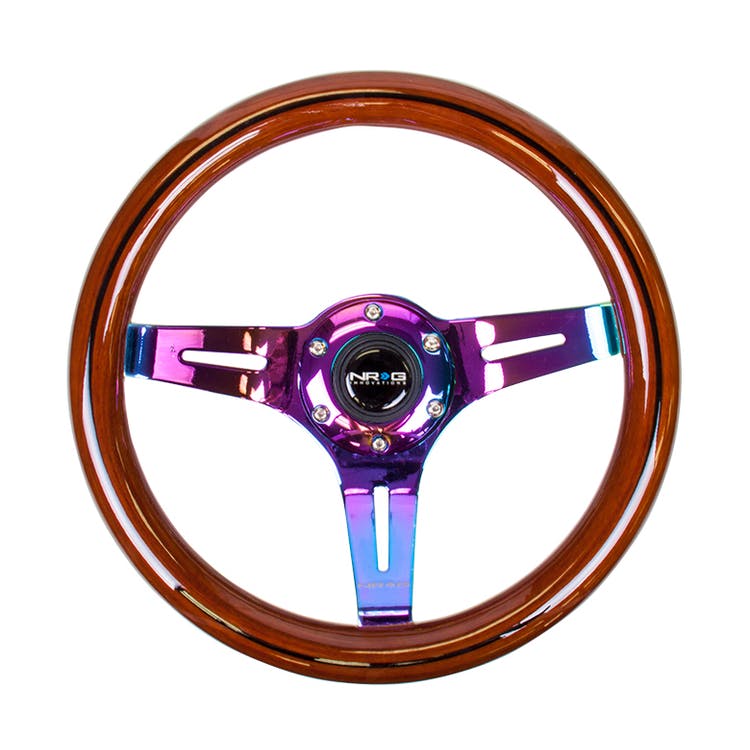 NRG Innovations Steering Wheels Wood Grain ST-310BRB-MC