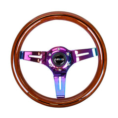 NRG Innovations Steering Wheels Wood Grain ST-310BRB-MC