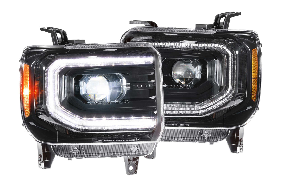 Morimoto XB LED Headlights: GMC Sierra (14-18) (Pair / ASM) LF544