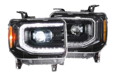 Morimoto XB LED Headlights: GMC Sierra (14-18) (Pair / ASM) LF544