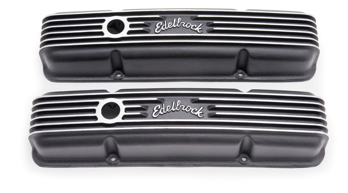 Edelbrock 41433 VC CLASSIC ALUMINUM SBC BREATHER HOLE BLK