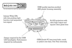 Morimoto XB LED Headlights: Dodge Ram HD (2019+) (Pair / ASM) LF701