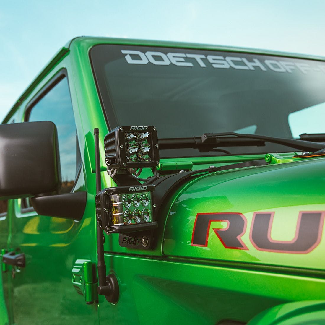 RIGID Industries 41658 Cowl Tall Extension Arm Mount with Mounting Hardware