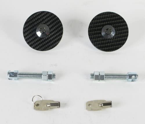 NRG Innovations Carbon Fiber Overlay Hood Pins CHL-100