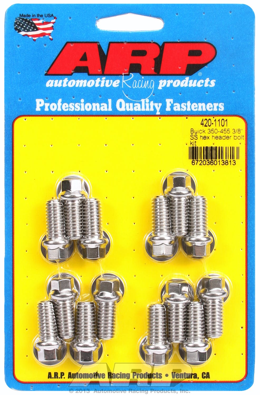 ARP 420-1101 Stainless Steel hex header bolt kit