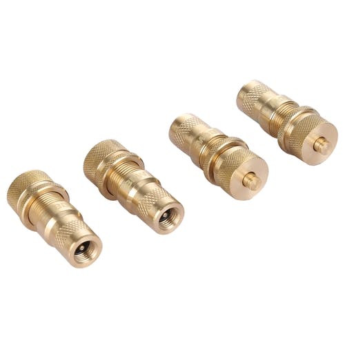 Bulldog Winch Co LLC 42068 Automatic Tire Deflators, Brass Set of 4