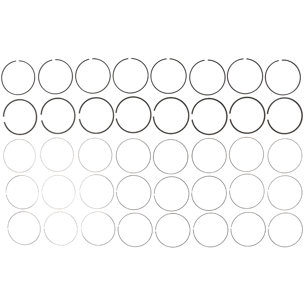 MAHLE RING SET, MOLY 42108CP