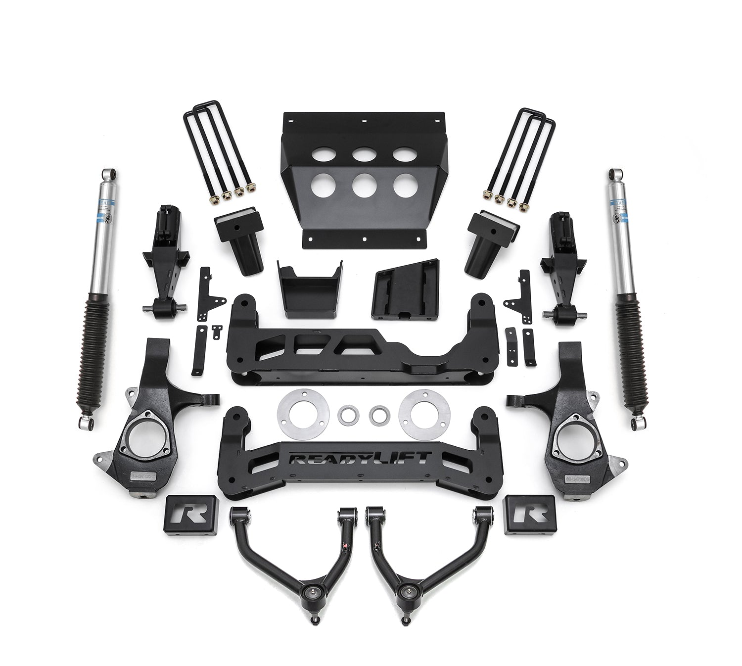 ReadyLift 44-3472 2014-2018 7'' Big Lift Kit with Upper Control Arms for Stamped Steel OE Upper Control Arms with Bilstein Shocks