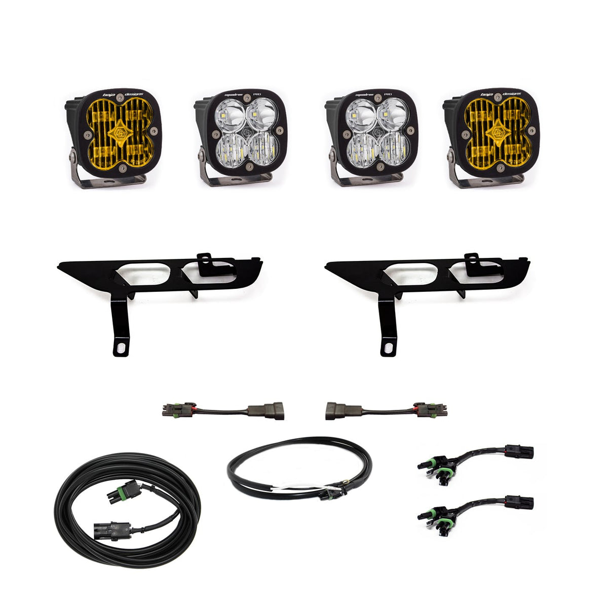 Baja Designs 447700UP Fog Pocket Kit SAE Amber/Pro DC