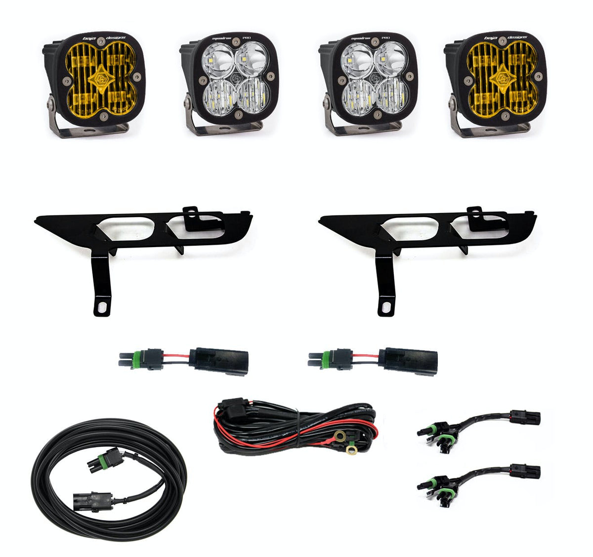 Baja Designs 447868 Ford, F150, (21-On), FPK, SAE Amber/Pro DC w/ DRL Baja Designs