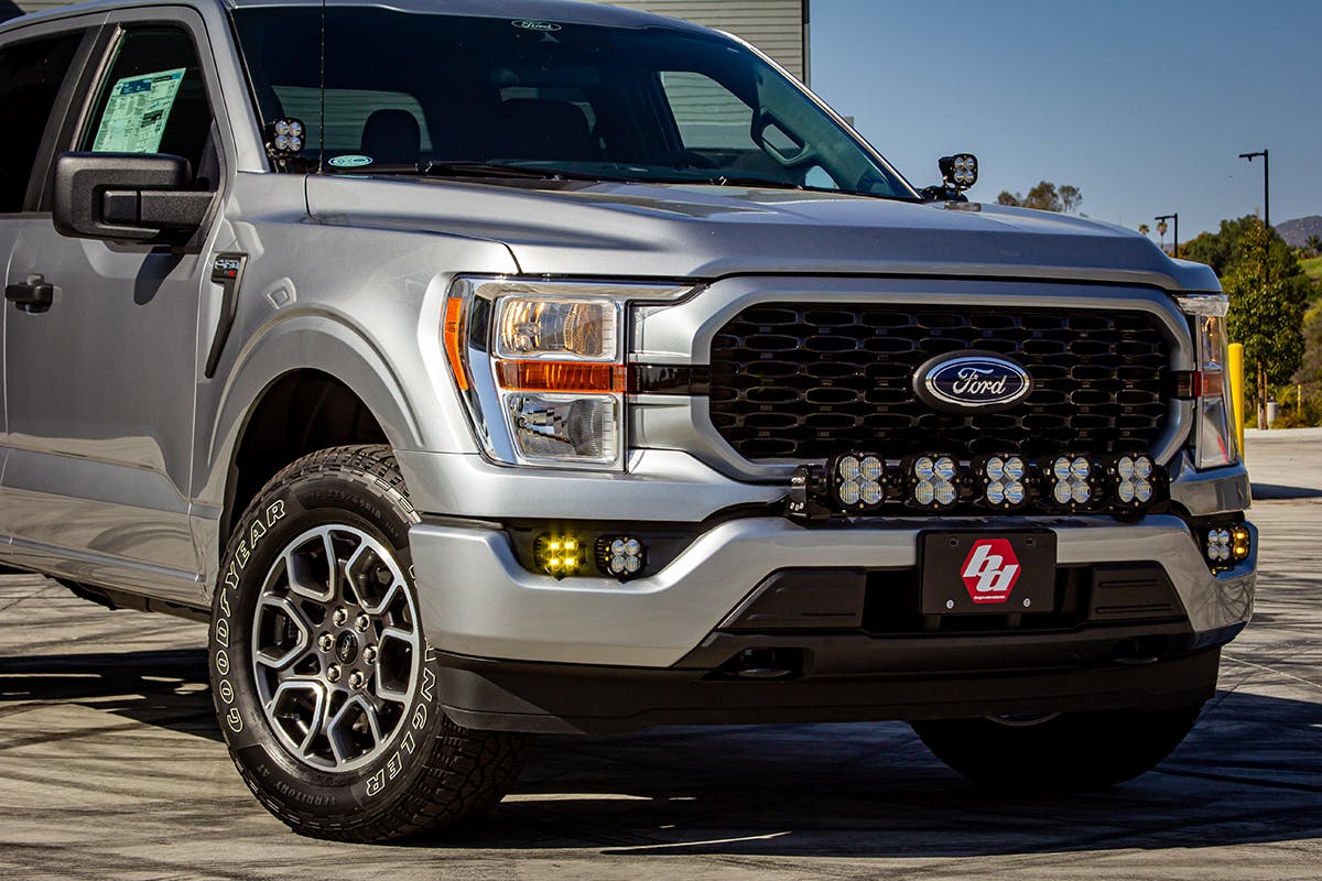 Baja Designs 447868 Ford, F150, (21-On), FPK, SAE Amber/Pro DC w/ DRL Baja Designs