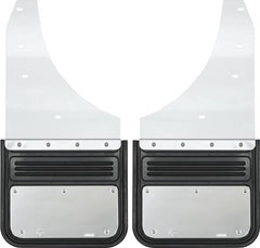 Precision Design 12.5" 2" Offset SS Rear Mud Flaps 751281