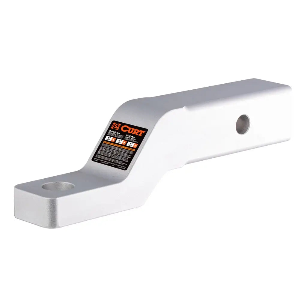 CURT Aluminum Ball Mount (2" Shank, 8,000 lbs, 2" Drop, 8-1/2" Long) 45380