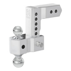 CURT AlumaLite Adjustable Aluminum Hitch with Dual Ball, 6" Drop, 2-1/2" Shank 45385