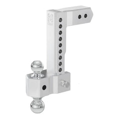 CURT AlumaLite Adjustable Aluminum Hitch with Dual Ball, 10" Drop, 2.5" Shank 45387