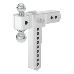 CURT AlumaLite Adjustable Aluminum Hitch with Dual Ball, 10" Drop, 2.5" Shank 45387